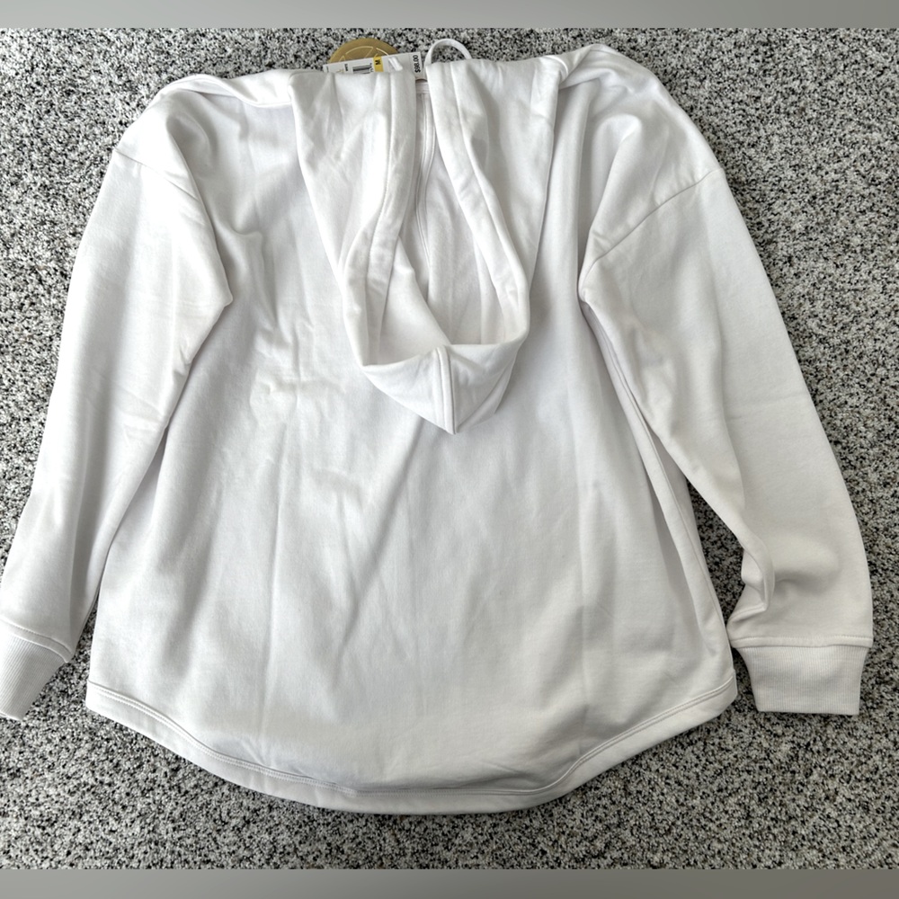 Michael Kors White Hoodie with Gold MK Logo - Picture 8 of 8